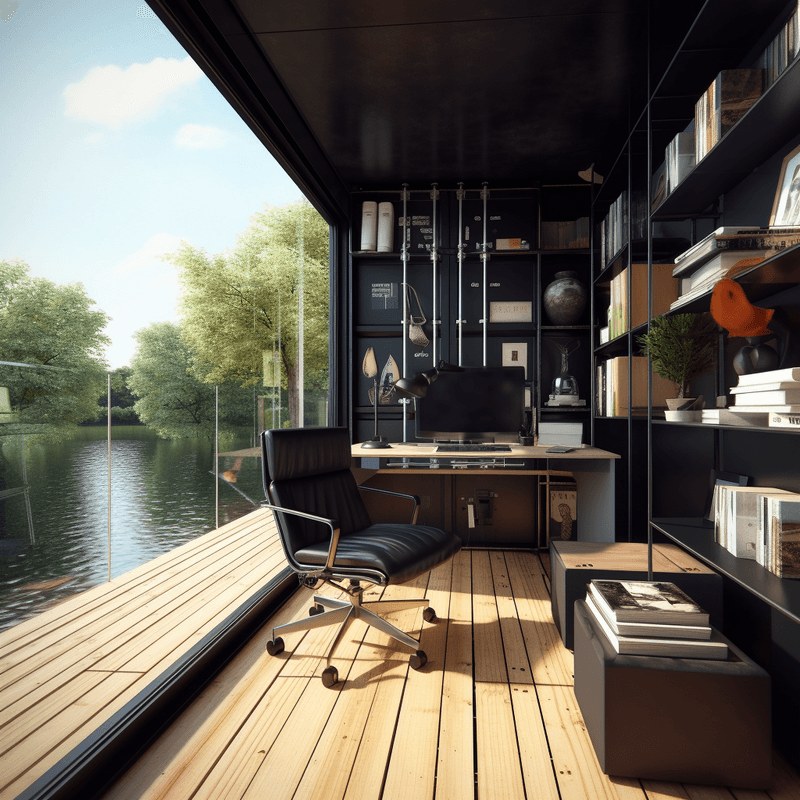 Container-Modul 14 m² – Außenansicht